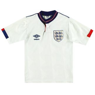 1987-90 England Umbro Home Shirt M.Boys