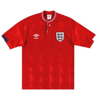 1988-90 England Umbro Away Shirt *Mint* S - England / Mint / Small