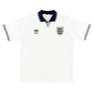 1990-92 England Umbro Home Shirt M - England / Very Good / Medium