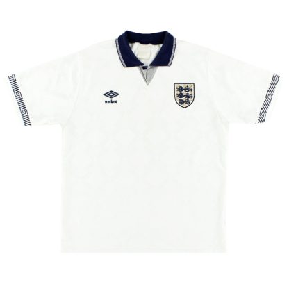1990-92 England Umbro Home Shirt S - England / Very good / Small