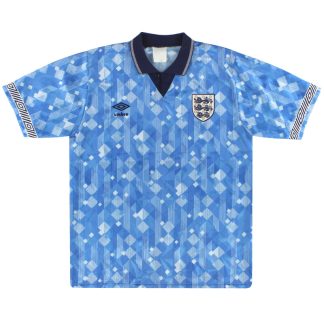 1990-92 England Umbro Third Shirt L - England / Excellent / Large