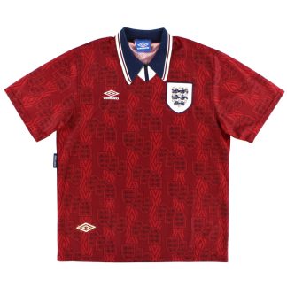 1994-95 England Umbro Away Shirt L - England / Excellent / Large