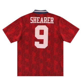 1994-95 England Umbro Away Shirt Shearer #9 M - England / Excellent / Medium