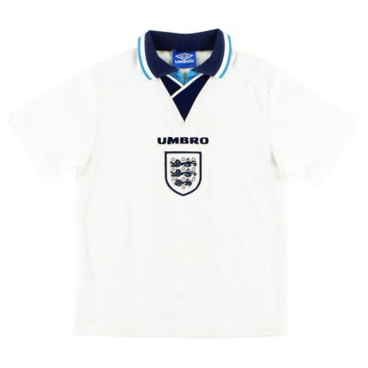 1995-97 England Umbro Home Shirt M.Boys - England / Very Good / Youth