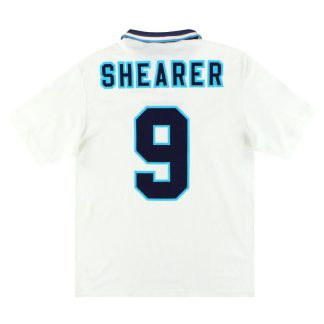 1995-97 England Umbro Home Shirt Shearer #9 XL - England / Excellent / XL