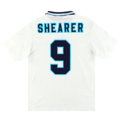 1995-97 England Umbro Home Shirt Shearer #9 XL - England / Excellent / XL