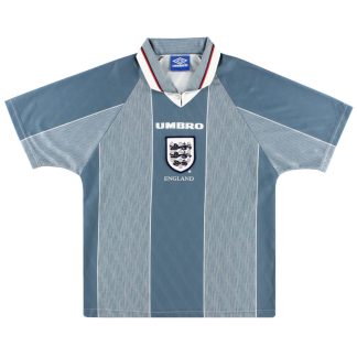 1996-97 England Umbro Away Shirt #9 L - England / Excellent / Large
