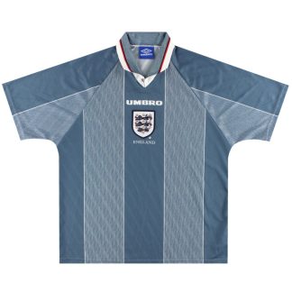 1996-97 England Umbro Away Shirt *Mint* XXL - England / Mint / XXL