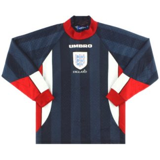 1997-98 England Umbro Goalkeeper Shirt Y - England / Very Good / Youth