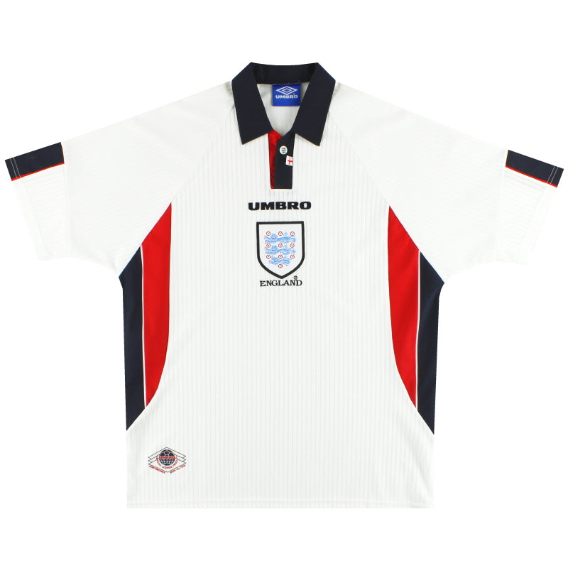 1997-99 England Umbro Home Shirt - England / Excellent / XL