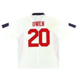 1997-99 England Umbro Home Shirt Owen #20 XXL - England / Excellent / XXL