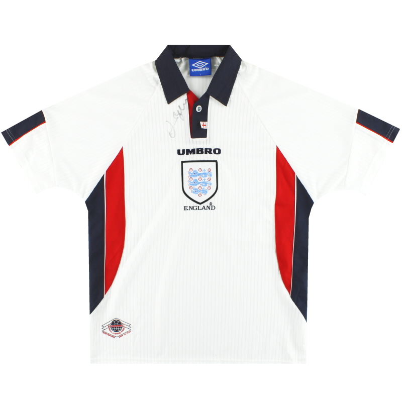 1997-99 England Umbro Home Shirt S - Retro England Shirts