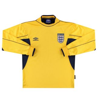 1999-01 England Umbro Goalkeeper Shirt Y - England / Excellent / Youth