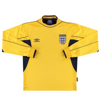 1999-01 England Umbro Goalkeeper Shirt Y - England / Excellent / Youth