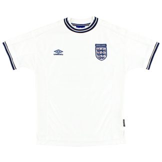 1999-01 England Umbro Home Shirt L - England / Excellent / Large