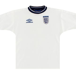 1999-01 England Umbro Home Shirt Y - England / Excellent / Youth