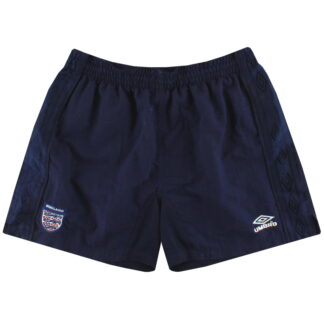 1999-01 England Umbro Home Shorts L
