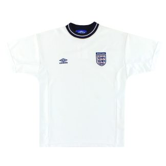 1999-01 England Umbro Training Shirt Y - England / Excellent / Youth