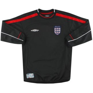2001-03 England Umbro Goalkeeper Shirt Y - England / Excellent / Youth
