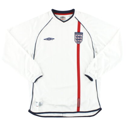 2001-03 England Umbro Home Shirt L/S M