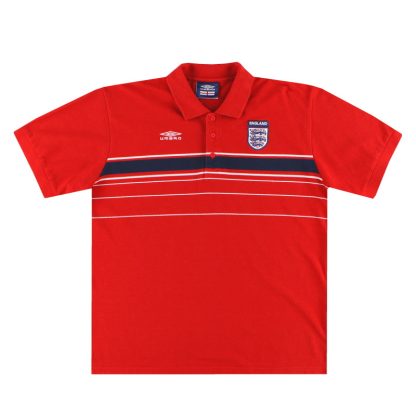 2001-03 England Umbro Polo Shirt L - England / Excellent / Large