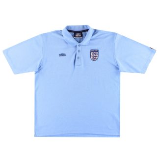 2002-03 England Umbro Polo Shirt L - England / Excellent / Large
