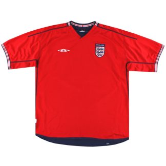 2002-04 England Umbro Away Shirt XL - England / Excellent / XL