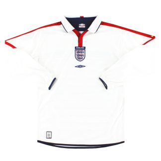 2003-05 England Umbro Home Shirt L/S *Mint* M