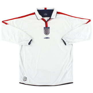 2003-05 England Umbro Home Shirt L/S XL