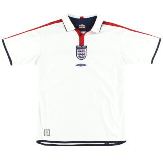 2003-05 England Umbro Home Shirt S - England / Excellent / Small