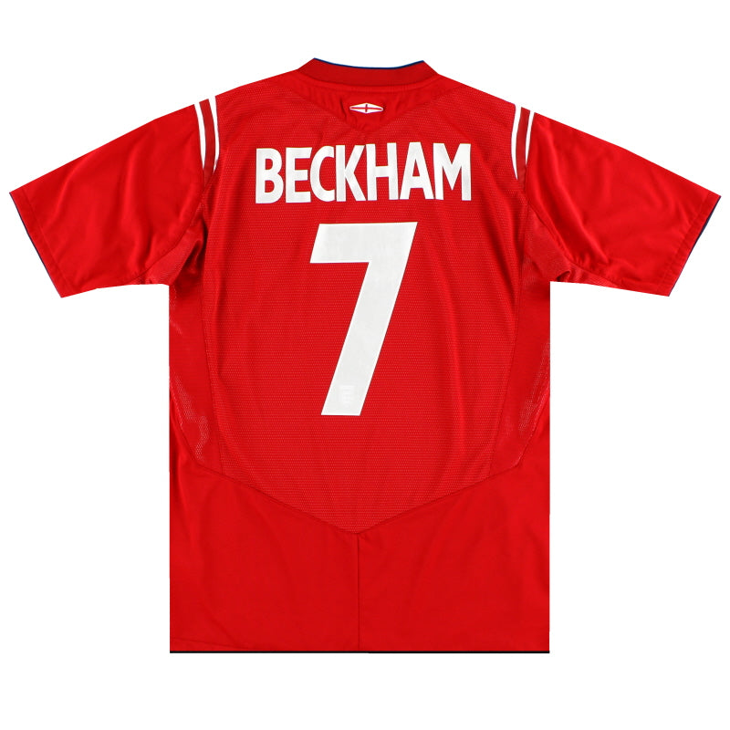 2004-06 England Umbro Away Shirt Beckham #7 XXL - England / Excellent / XXL