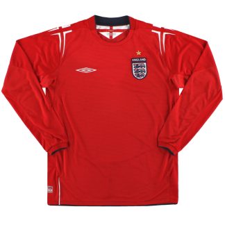 2004-06 England Umbro Away Shirt L/S M