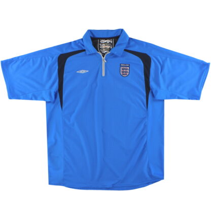 2005-06 England Umbro 1/4 Zip Training Shirt XXL