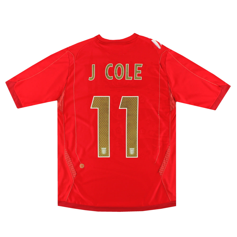 2006-08 England Umbro Away Shirt J Cole #11 M - England / Excellent / Medium