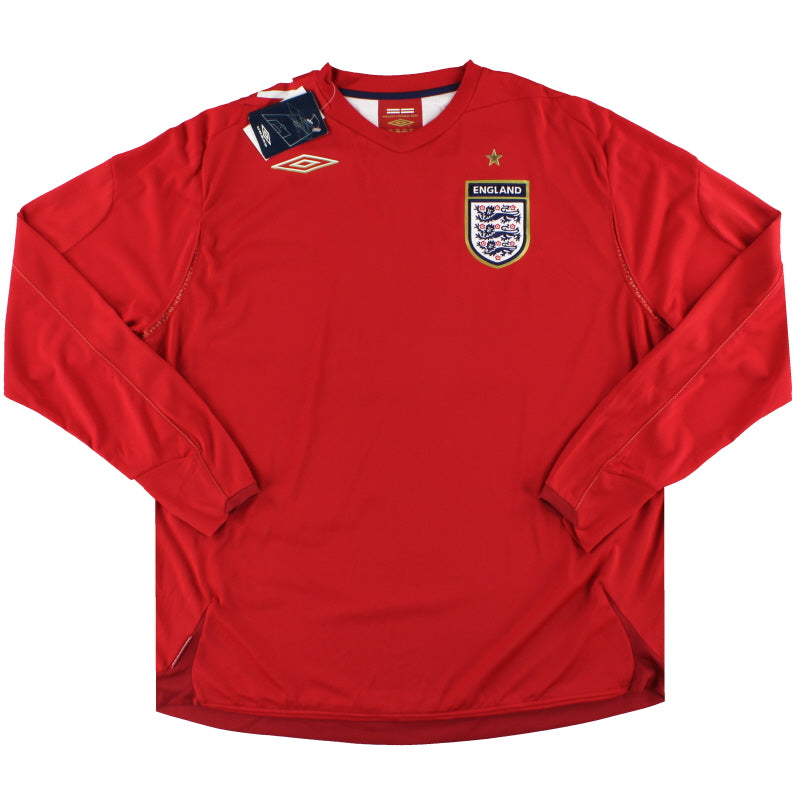 2006-08 England Umbro Away Shirt L/S *w/tags* - England / w/tags / Large