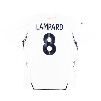 2007-09 England Umbro Home Shirt Lampard #8 S - England / Excellent / Small