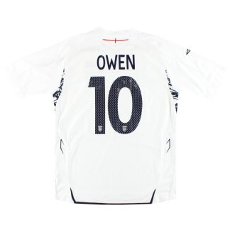 2007-09 England Umbro Home Shirt Owen #10 XXL