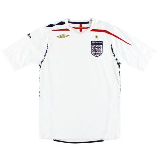 2007-09 England Umbro Home Shirt S - England / Excellent / Small