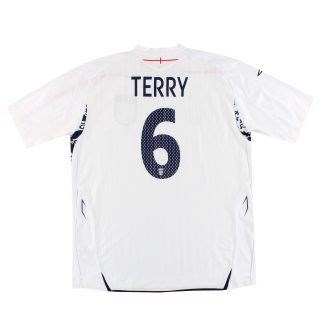 2007-09 England Umbro Home Shirt Terry #6 XL - England / Excellent / XL