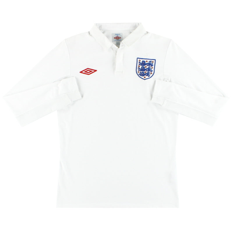 2009-10 England Umbro Home Shirt L/S M - England / Very Good / Medium