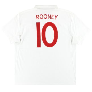 2009-10 England Umbro Home Shirt Rooney #10 XL