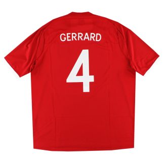 2010-11 England Umbro Away Shirt Gerrard #4 L