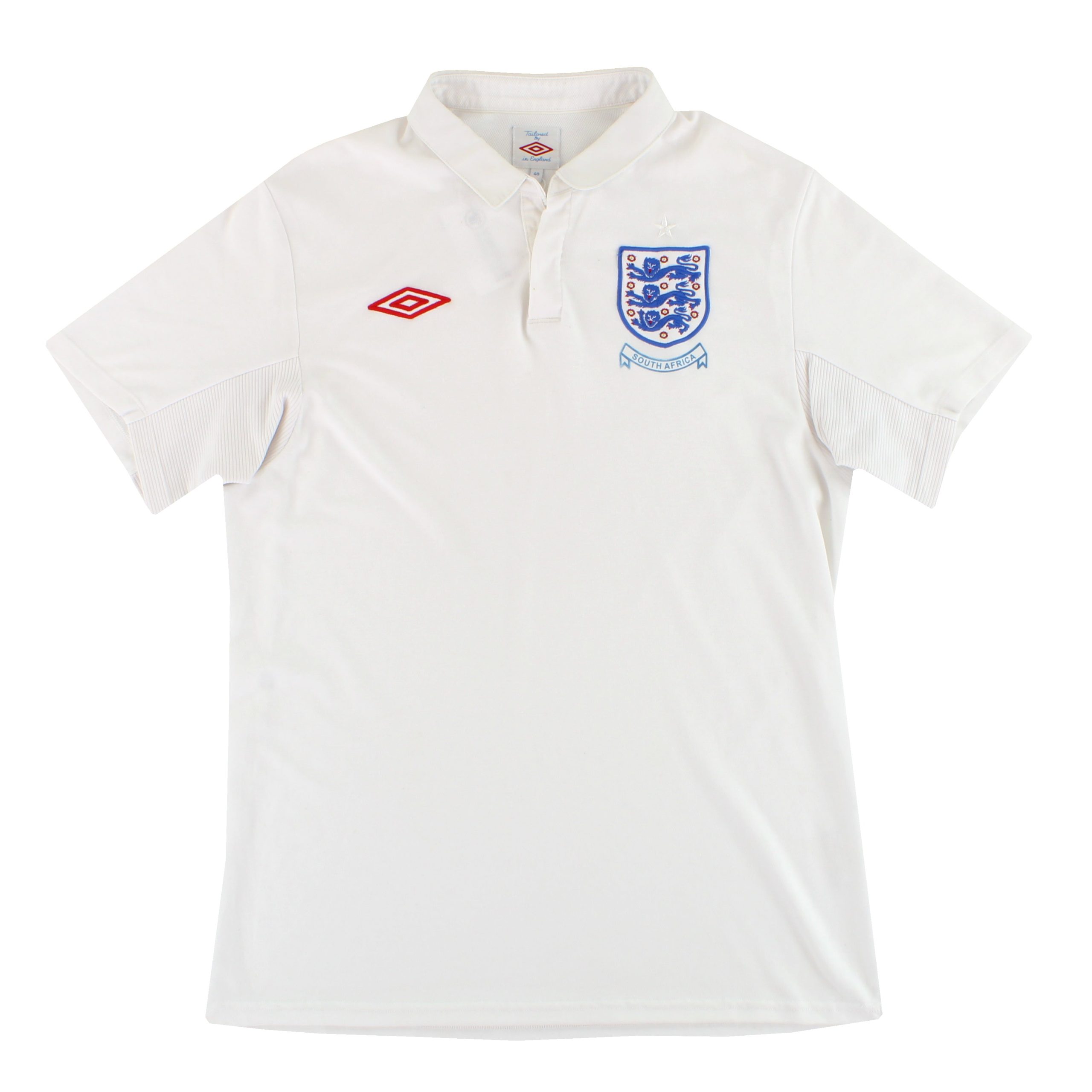 2010 England Umbro 'South Africa' Home Shirt M - England / Excellent / Medium