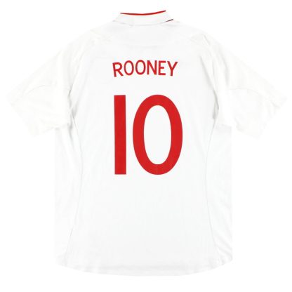 2012-13 England Umbro Home Shirt Rooney #10 XXL - England / Excellent / XXL