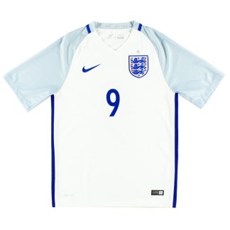 2016-17 England Nike Home Shirt #9 L - England / Excellent / Large