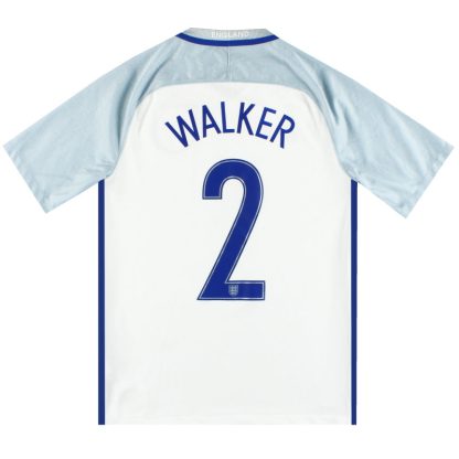 2016-17 England Nike Home Shirt Walker #2 S - England / Excellent / Small
