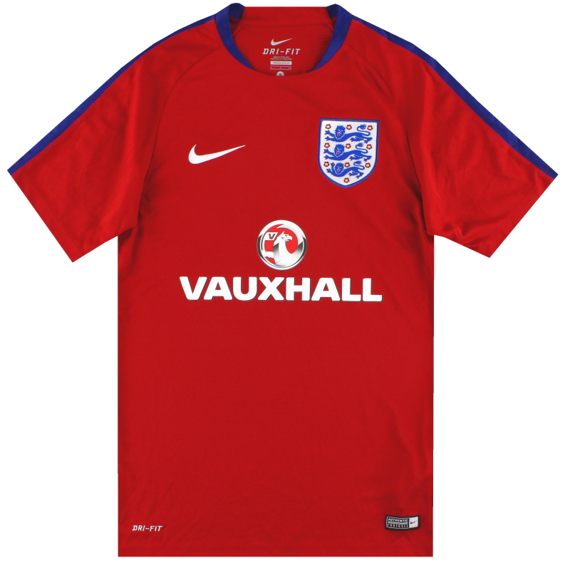 201617 England Nike Training Shirt S Retro England Shirts