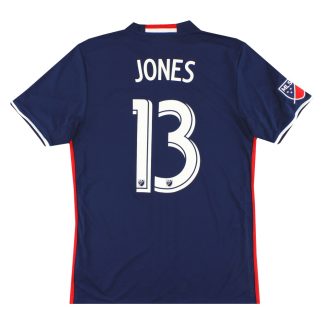2016-17 New England Revolution adidas Home Shirt Jones #13 M - USA Soccer Clubs / Very good / Medium