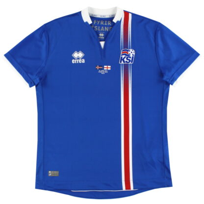 2016 Iceland 'v. England' Home Shirt S