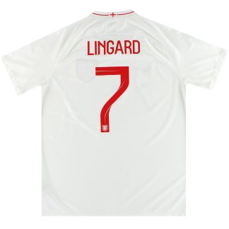 2018-19 England Nike Home Shirt Lingard #7 XL - England / Excellent / XL